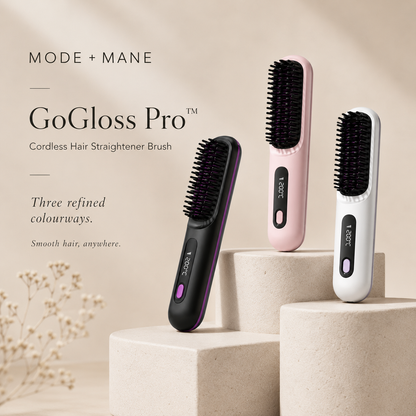 The GoGloss Pro™ Portable Straightener Brush