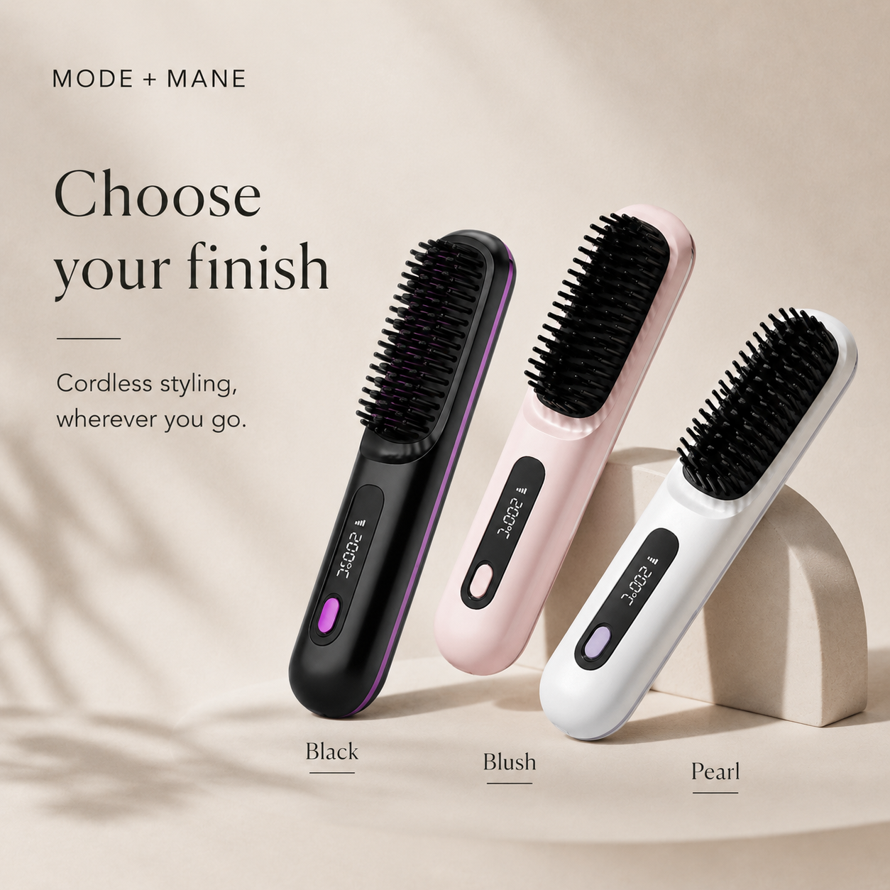 The GoGloss Pro™ Portable Straightener Brush