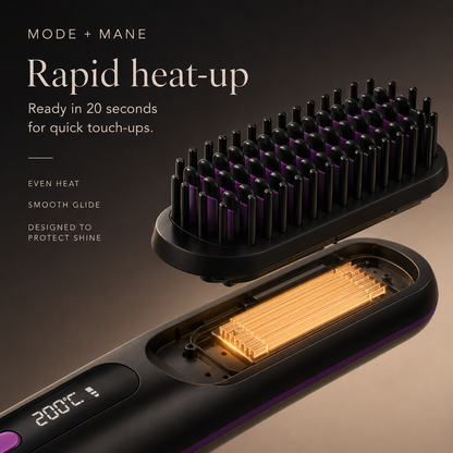 The GoGloss Pro™ Portable Straightener Brush