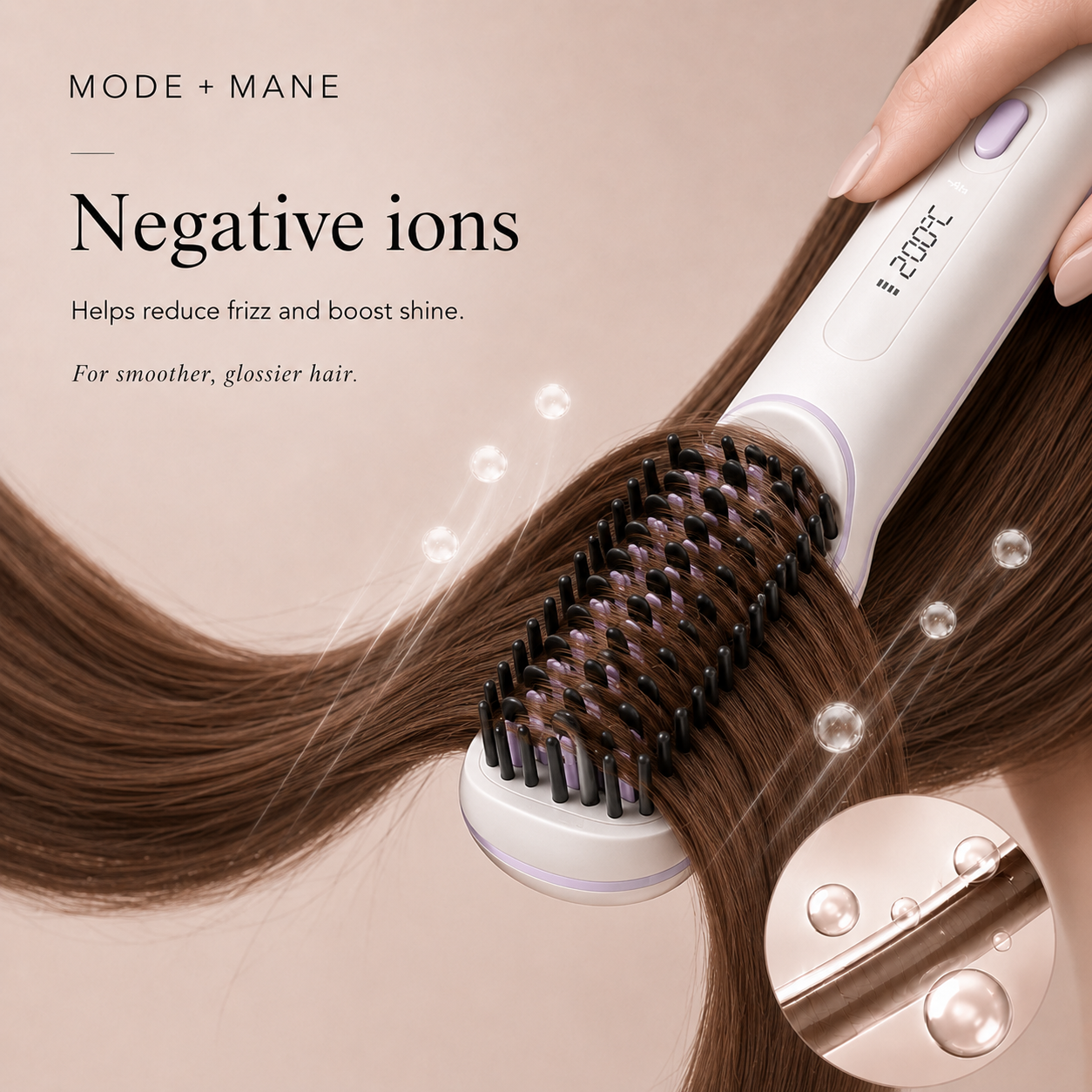 The GoGloss Pro™ Portable Straightener Brush