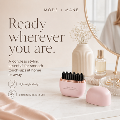 GoGloss Mini™ Cordless Hair Straightener Comb