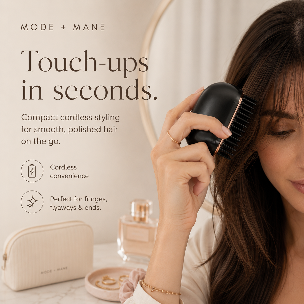 GoGloss Mini™ Cordless Hair Straightener Comb
