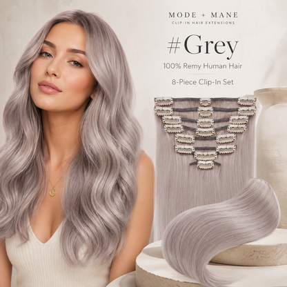 The Volume Edit™ 8-Piece Remy Human Hair Clip-In Extensions