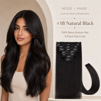 The Volume Edit™ 8-Piece Remy Human Hair Clip-In Extensions