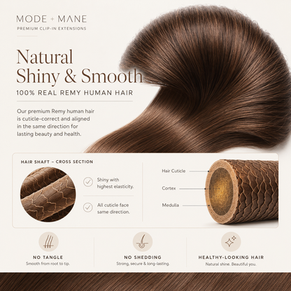 The Volume Edit™ 8-Piece Remy Human Hair Clip-In Extensions