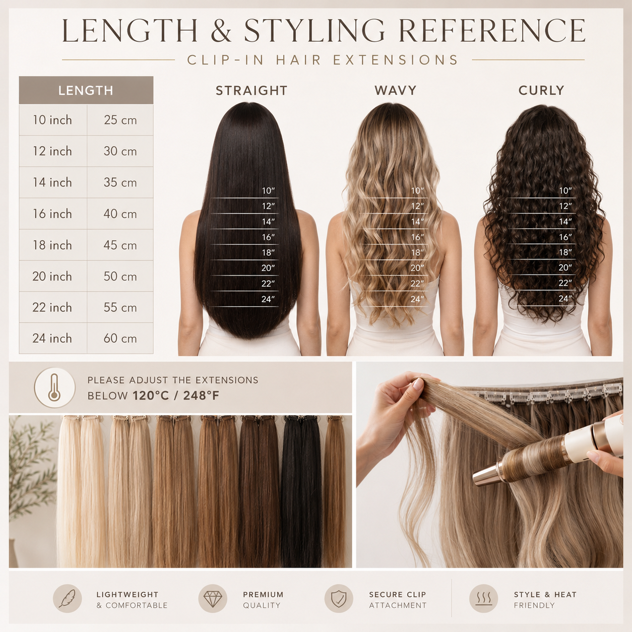 The Volume Edit™ 8-Piece Remy Human Hair Clip-In Extensions
