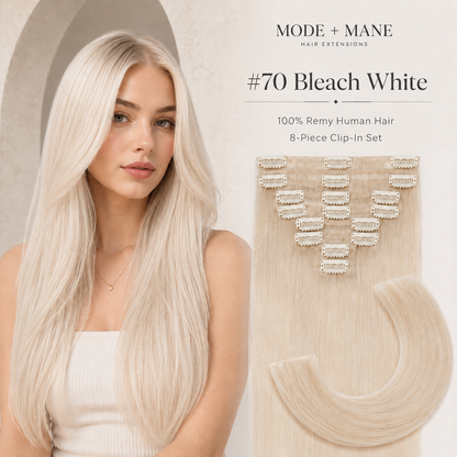 The Volume Edit™ 8-Piece Remy Human Hair Clip-In Extensions